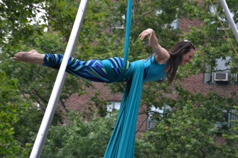 The graceful and gravity-defying aerialist