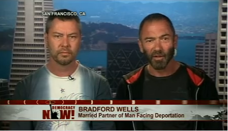 Bradford Wells (right) and Anthony John Makk on Democracy Now!